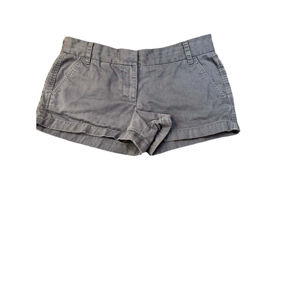 J.CREW Chino Shorts Navy Blue Cotton Classic Women Size 10